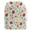 Red Yellow Flower Pattern Drawstring Pouch (3XL) View1