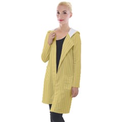Jasmine Yellow - Hooded Pocket Cardigan by FashionLane