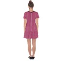 Tulip Pink - Drop Hem Mini Chiffon Dress View2