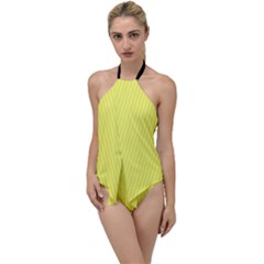 Unmellow Yellow - Go With The Flow One Piece Swimsuit by FashionLane