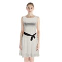 Alabaster - Sleeveless Waist Tie Chiffon Dress View1