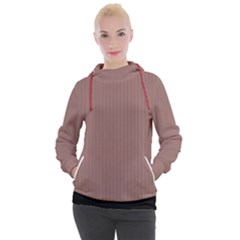 Burnished Brown - Women s Hooded Pullover by FashionLane