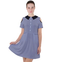 Cool Grey - Short Sleeve Shoulder Cut Out Dress  by FashionLane