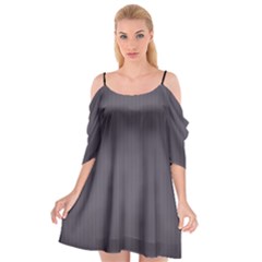 Dark Smoke Grey - Cutout Spaghetti Strap Chiffon Dress by FashionLane