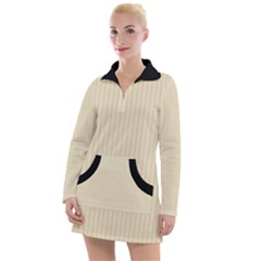Dutch White - Women s Long Sleeve Casual Dress by FashionLane