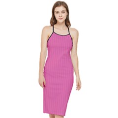Just Pink - Bodycon Cross Back Summer Dress by FashionLane