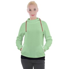 Pale Green - Women s Hooded Pullover by FashionLane