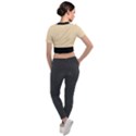 Pale Orange - Short Sleeve Cropped Jacket View2