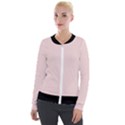 Pale Pink - Velvet Zip Up Jacket View1