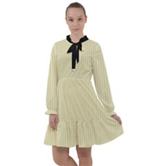 Pale Yellow - All Frills Chiffon Dress by FashionLane