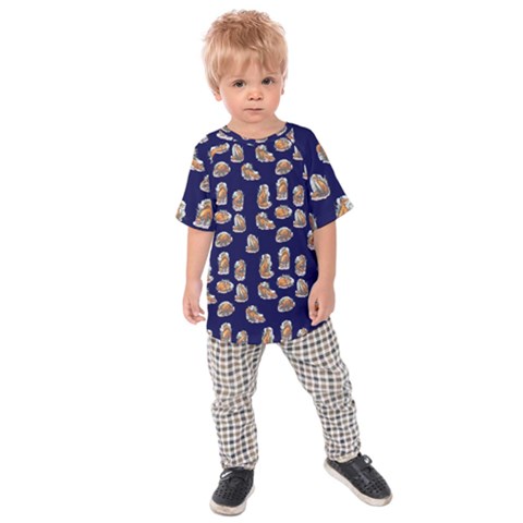 Little Fox - Navy - By Larenard Kids  Raglan Tee by LaRenard