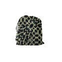 Dark Interlace Motif Mosaic Pattern Drawstring Pouch (Small) View2