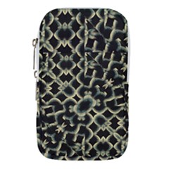 Dark Interlace Motif Mosaic Pattern Waist Pouch (small) by dflcprintsclothing