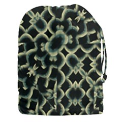 Dark Interlace Motif Mosaic Pattern Drawstring Pouch (3xl) by dflcprintsclothing