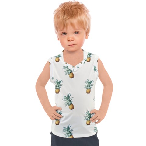 Tropical Pineapples Kids  Sport Tank Top by goljakoff