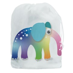 Illustrations Elephant Colorful Pachyderm Drawstring Pouch (3xl) by HermanTelo