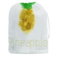 Pineapple Fruit Watercolor Painted Drawstring Pouch (3xl) by Mariart