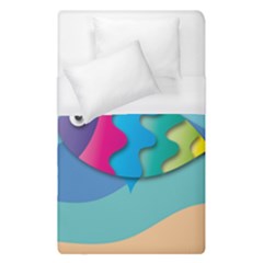 Illustrations Fish Sea Summer Colorful Rainbow Duvet Cover (single Size) by HermanTelo