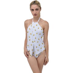 Bright Rose Motif Print Pattern Go With The Flow One Piece Swimsuit by dflcprintsclothing