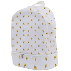 Bright Rose Motif Print Pattern Zip Bottom Backpack by dflcprintsclothing
