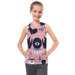 Astrology Kids  Sleeveless Hoodie by designsbymallika