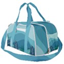 Illustration Of Palm Leaves Waves Mountain Hills Burner Gym Duffel Bag View2