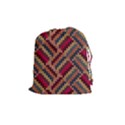 Geometric knitting Drawstring Pouch (Medium) View1