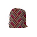 Geometric knitting Drawstring Pouch (Medium) View2