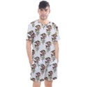 Butterflies on Peonies - by LaRenard Men s Mesh Tee and Shorts Set View1