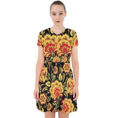 Vintage Khokhloma Adorable In Chiffon Dress by goljakoff