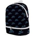 Just Beauty Words Motif Print Pattern Zip Bottom Backpack View1