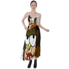  Rainbow Stoner Owl Tie Back Maxi Dress by IIPhotographyAndDesigns