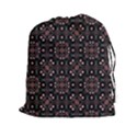 Dark Seamless Gemoetric Print Mosaic Drawstring Pouch (2XL) View1