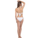Cute Delicate Seamless Pattern With Little Princesses In Scandinavian Style With Texture Of Natural Cross Front Halter Bikini Top View2