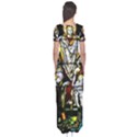 Christian Window Glass Art Print Short Sleeve Maxi Dress View2
