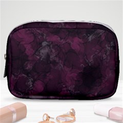 Purple Alcohol Ink Make Up Pouch (small) by Dazzleway