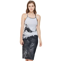 Whale In Clouds Bodycon Cross Back Summer Dress by goljakoff