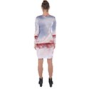 Golden bridge Asymmetric Cut-Out Shift Dress View2