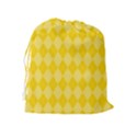 Yellow Diamonds Drawstring Pouch (XL) View2