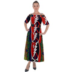 Grateful Dead - Shoulder Straps Boho Maxi Dress  by Sapixe
