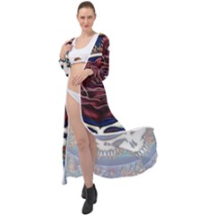 Grateful-dead-ahead-of-their-time Maxi Chiffon Beach Wrap by Sapixe