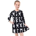 The Anglo Saxon Futhorc Collected Inverted Kids  Quarter Sleeve Shirt Dress View1