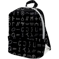 Hobo Signs Collected Inverted Zip Up Backpack by WetdryvacsLair