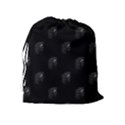 Arfican Head Sculpture Motif Print Pattern Drawstring Pouch (XL) View2