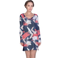 Paint Brush Feels Long Sleeve Nightdress by designsbymallika