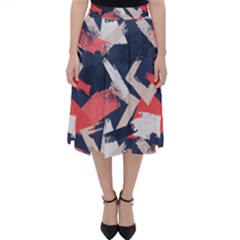 Paint Brush Feels Classic Midi Skirt by designsbymallika