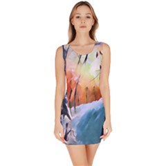 Paysage D hiver Bodycon Dress by sfbijiart