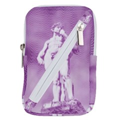 Modul Statue Greek Athlete Vaporwave Belt Pouch Bag (small) by GrenarLab