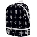 Ogham Rune Set Complete Inverted Zip Bottom Backpack View1