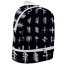 Ogham Rune Set Complete Inverted Zip Bottom Backpack View2
